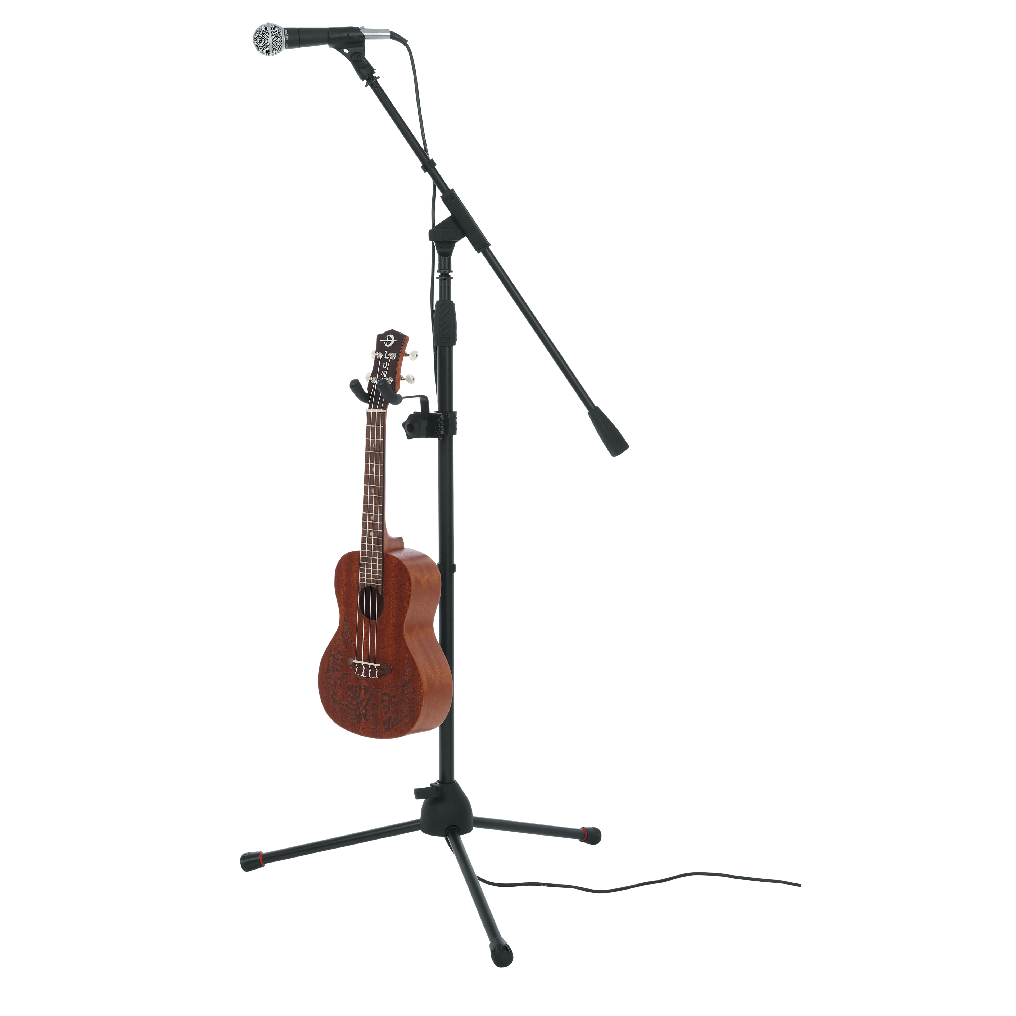 Uke/Mando Hanger Attachment w/ Clamp for Mic Stand