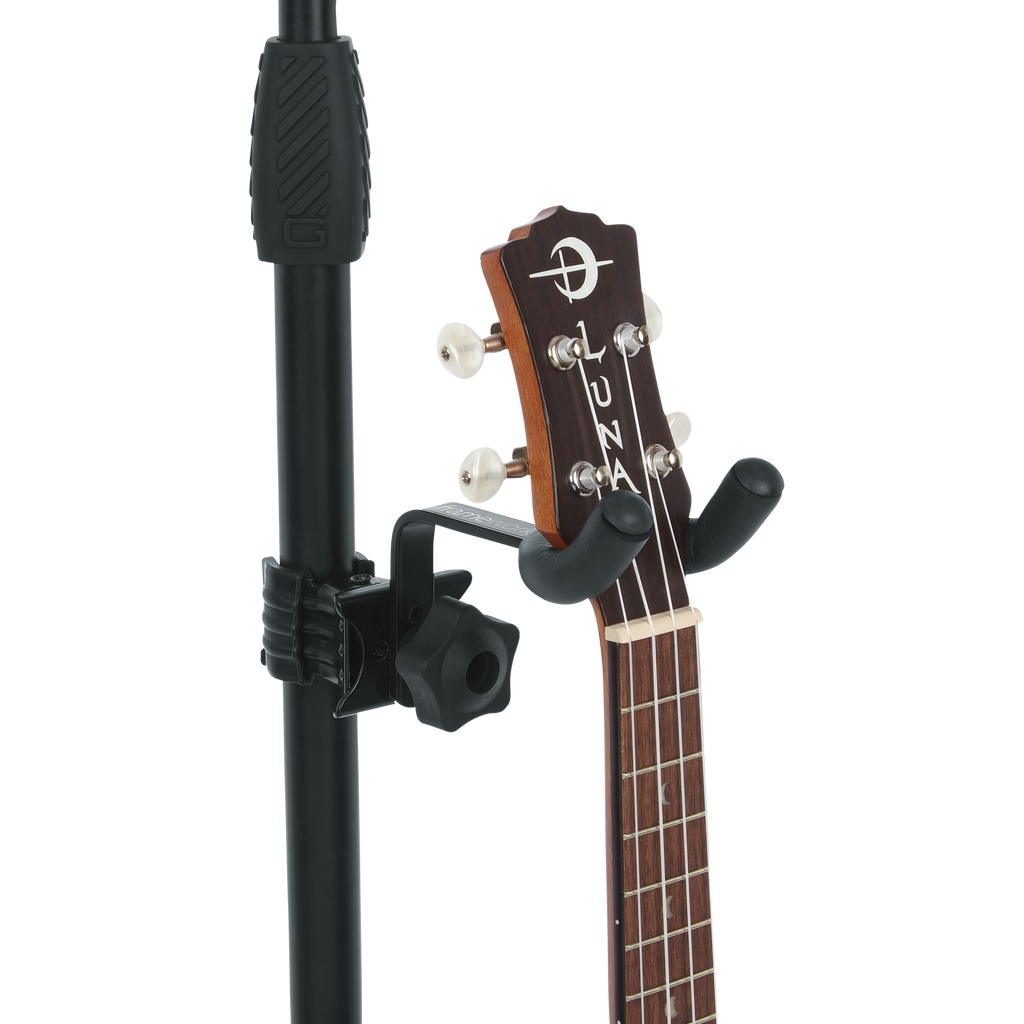 Uke/Mando Hanger Attachment w/ Clamp for Mic Stand