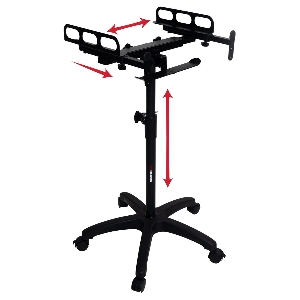 Height and Angled Adjustable Wheeled Mixer Stand