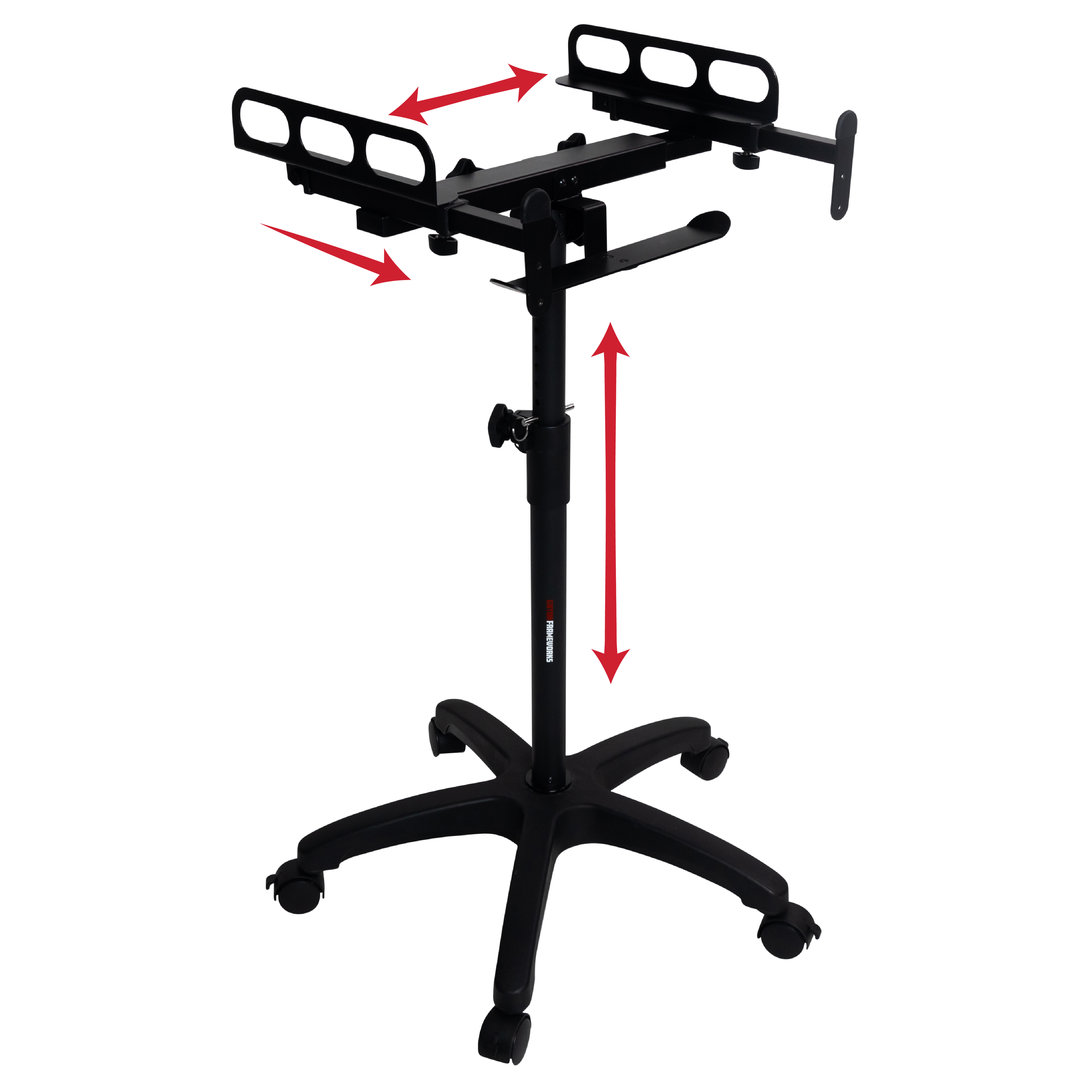 Height and Angled Adjustable Wheeled Mixer Stand