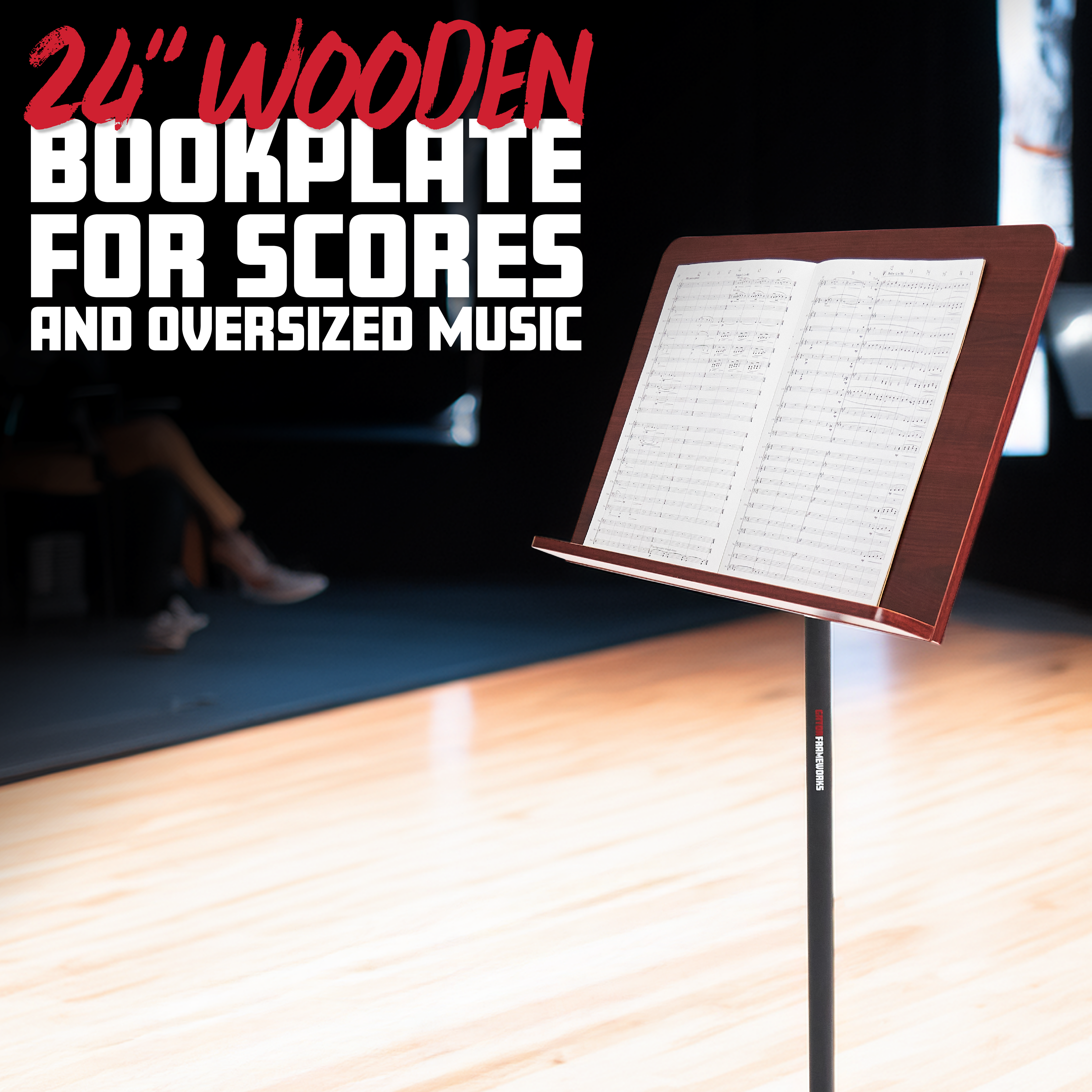 Wooden Conductor Music Stand - Collapsible