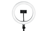 Ring Light Round Base Desktop Stand W/ Phone Clamp