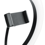Ring Light Round Base Desktop Stand W/ Phone Clamp
