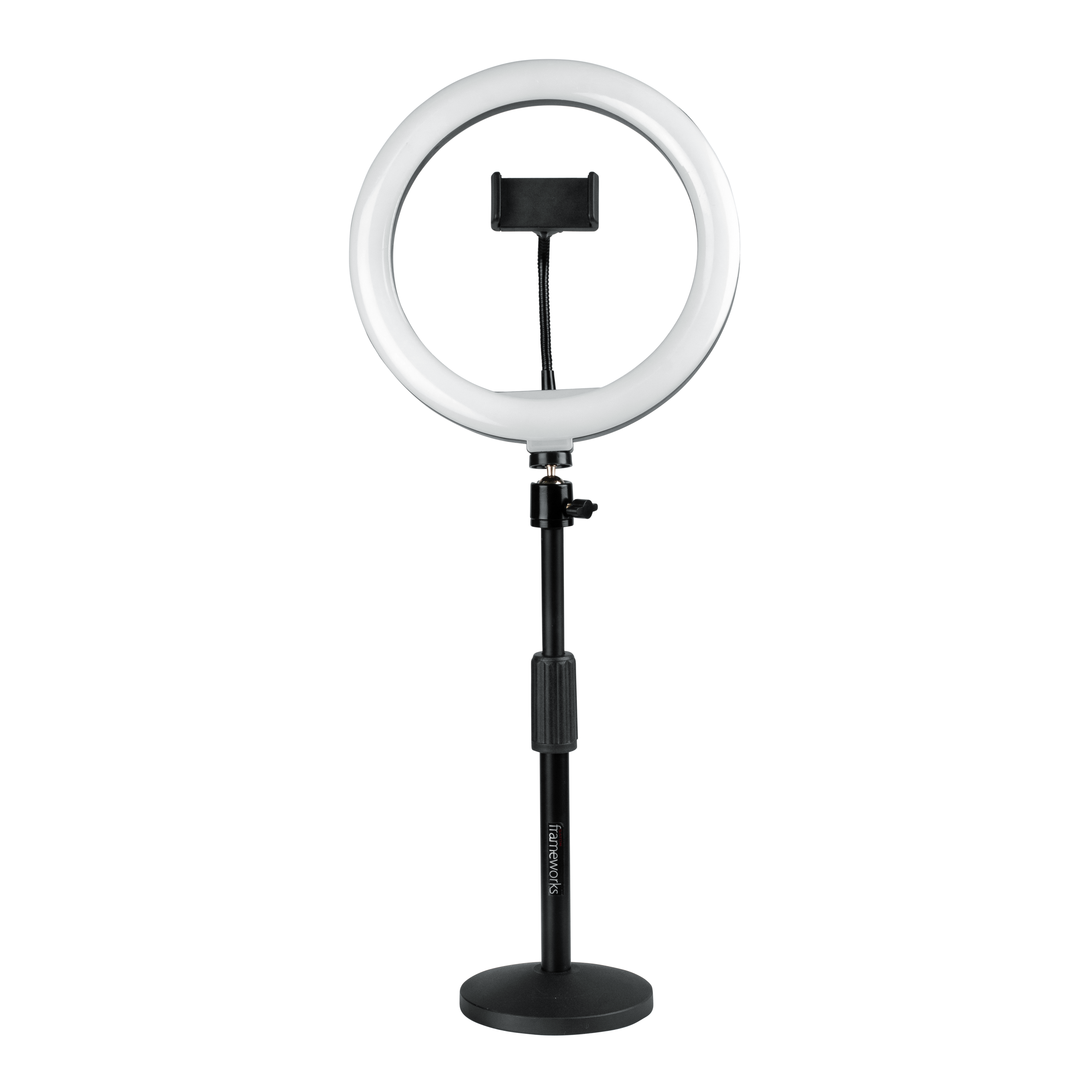 Set Of Two Stands, Ring Lights & Phone Holders