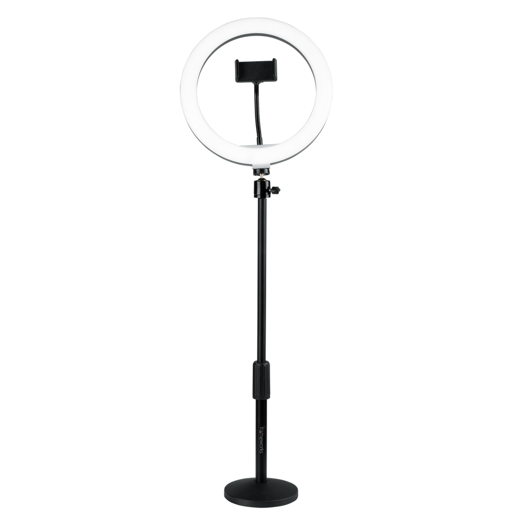 Set Of Two Stands, Ring Lights & Phone Holders