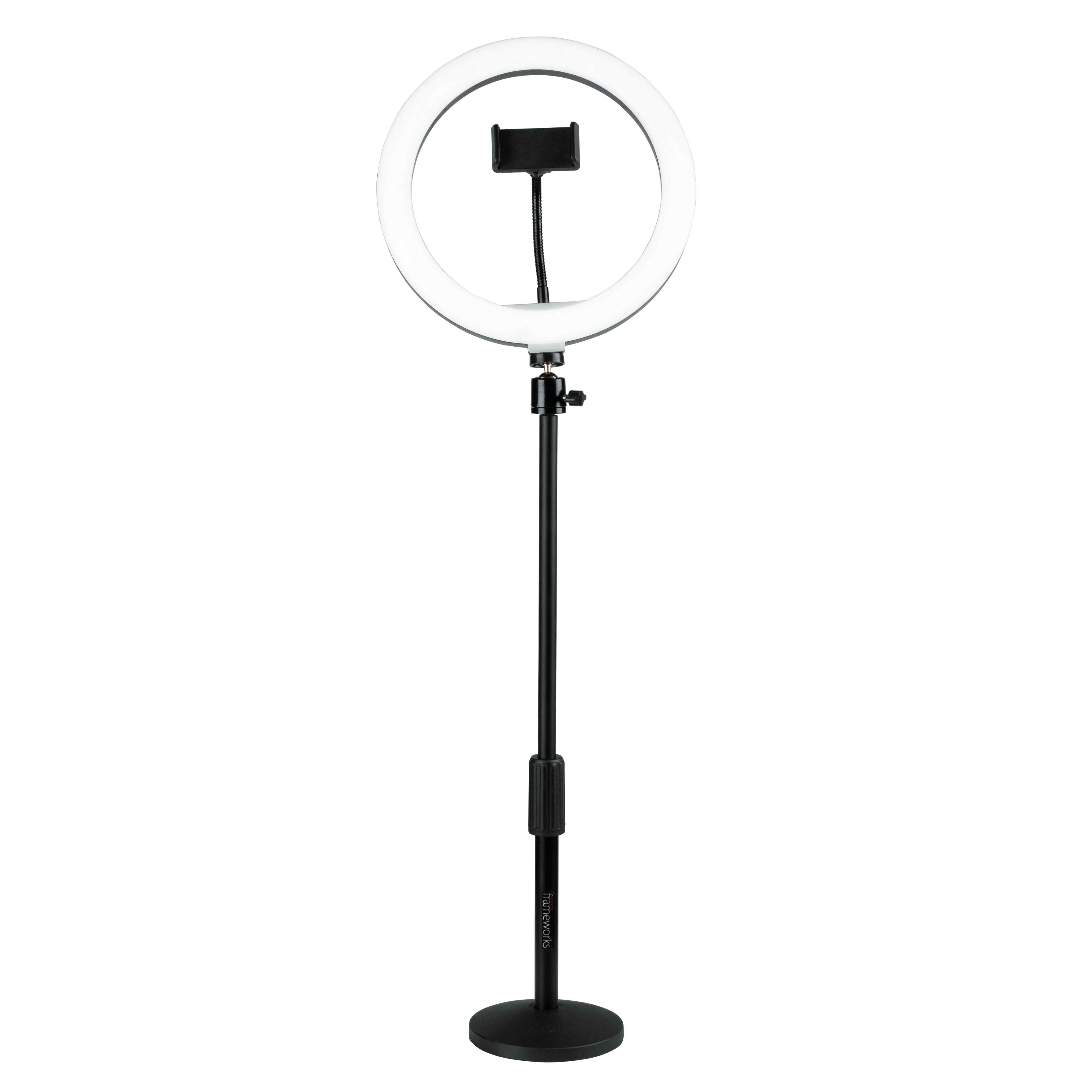 Set Of Two Stands, Ring Lights & Phone Holders