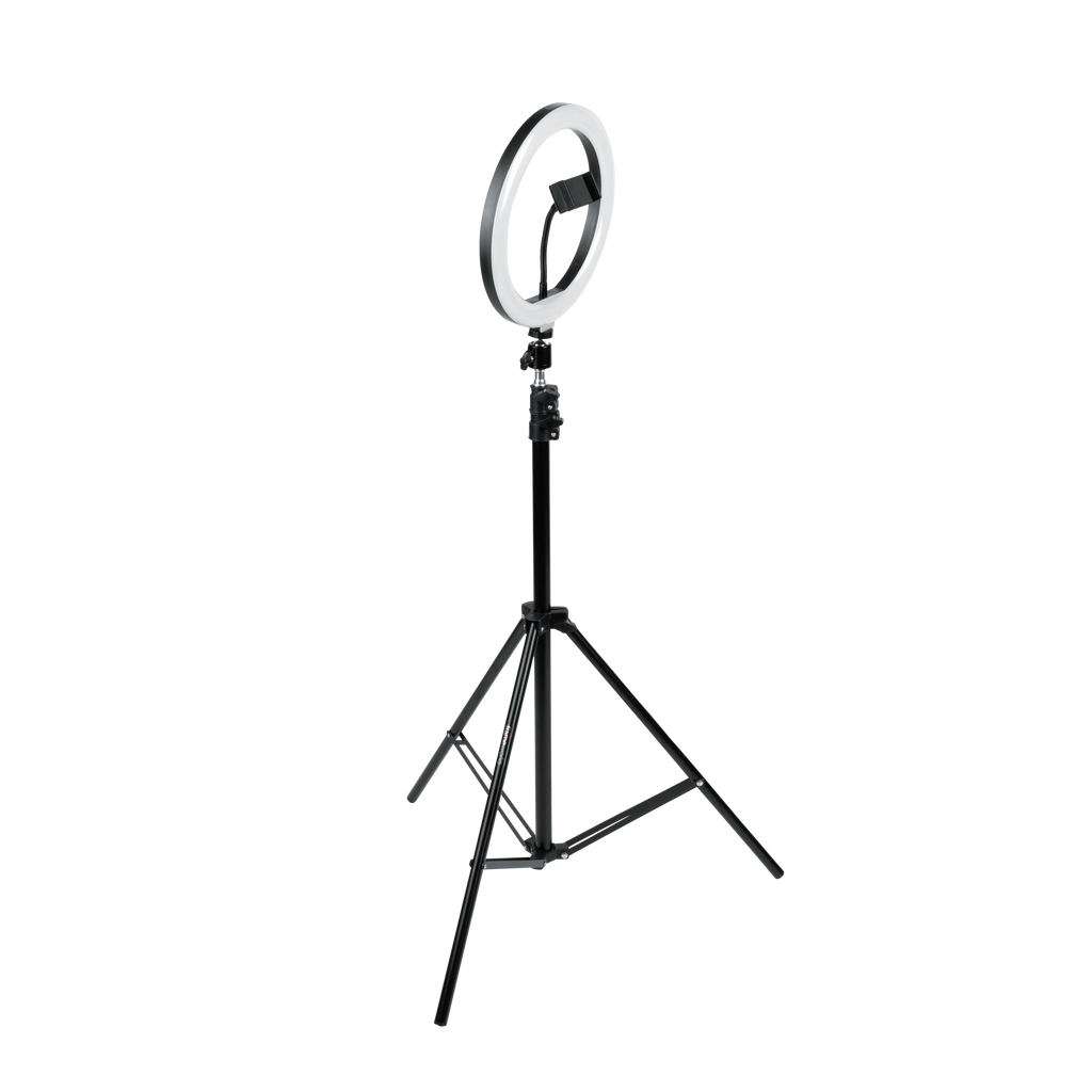Set Of Two Stands, Ring Lights & Phone Holders