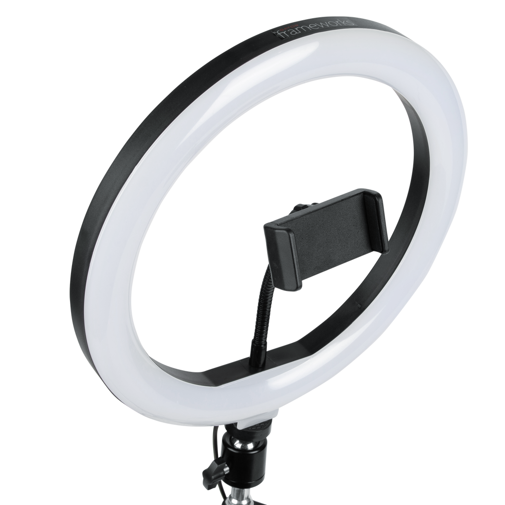Set Of Two Stands, Ring Lights & Phone Holders