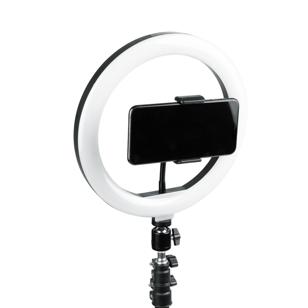 Set Of Two Stands, Ring Lights & Phone Holders