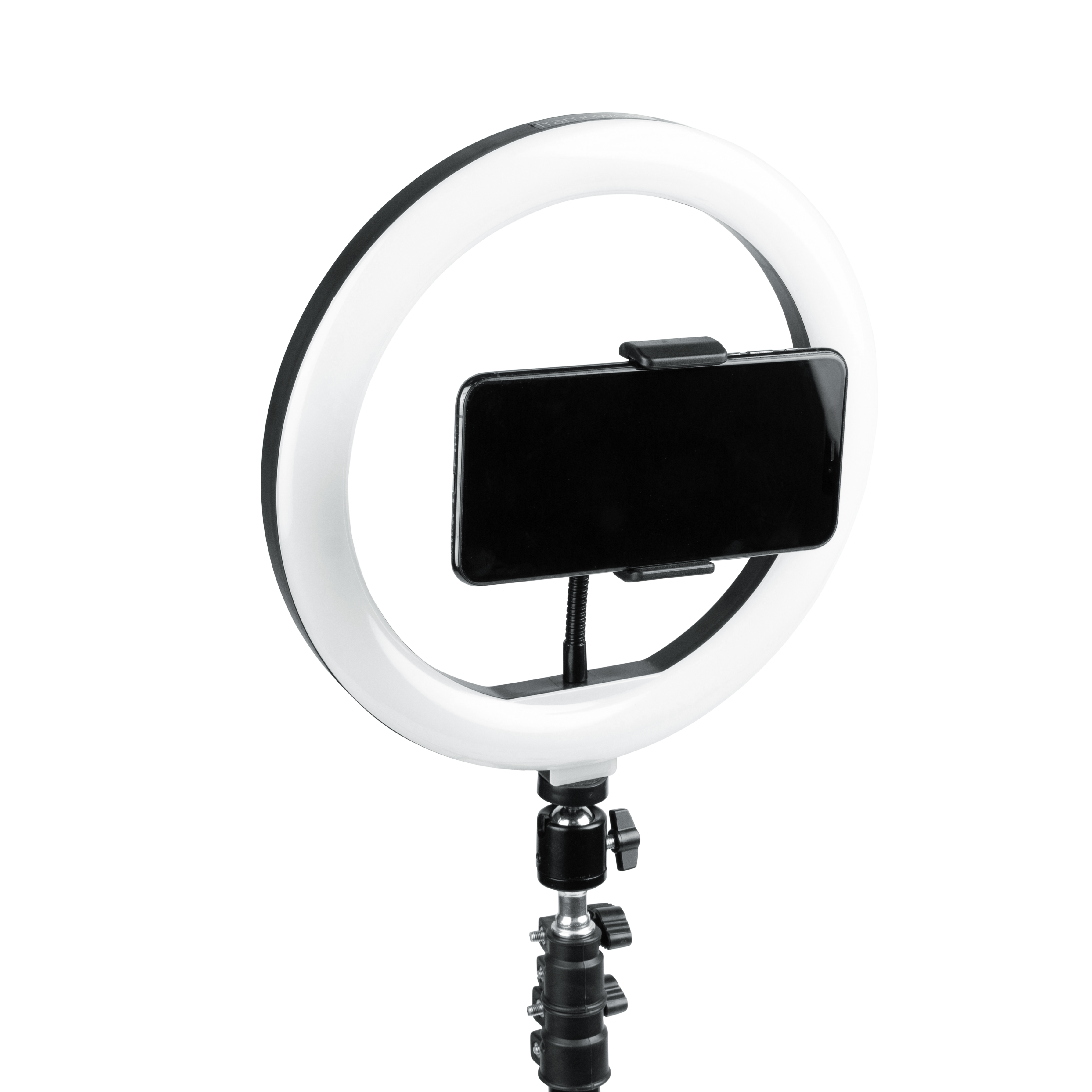 Set Of Two Stands, Ring Lights & Phone Holders