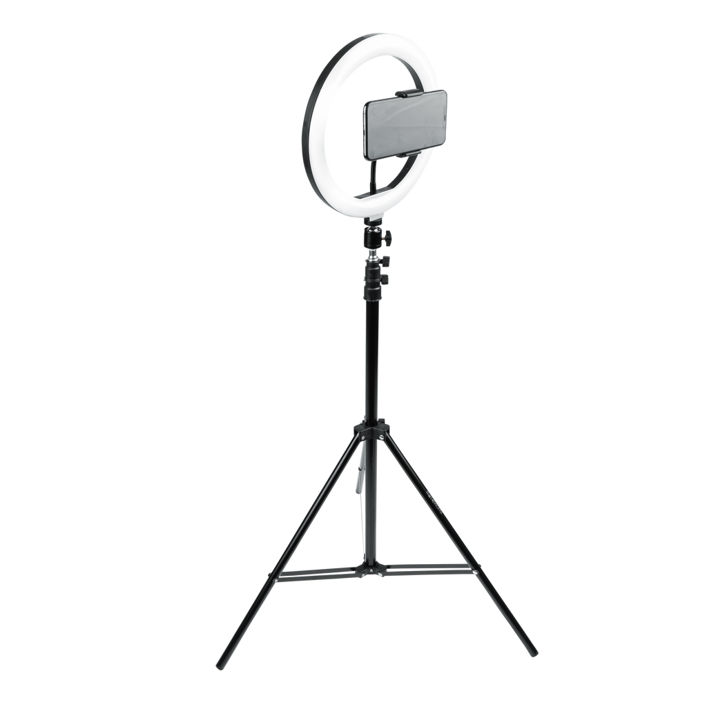 Set Of Two Stands, Ring Lights & Phone Holders