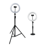 Set Of Two Stands, Ring Lights & Phone Holders