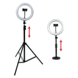 Set Of Two Stands, Ring Lights & Phone Holders
