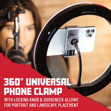 Set Of Two Stands, Ring Lights & Phone Holders