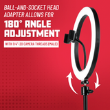 Set Of Two Stands, Ring Lights & Phone Holders