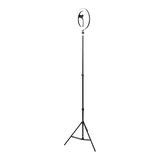 Ring Light Round Base Tripod Stand W/ Phone Clamp