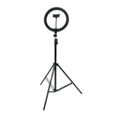 Ring Light Round Base Tripod Stand W/ Phone Clamp