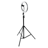 Ring Light Round Base Tripod Stand W/ Phone Clamp
