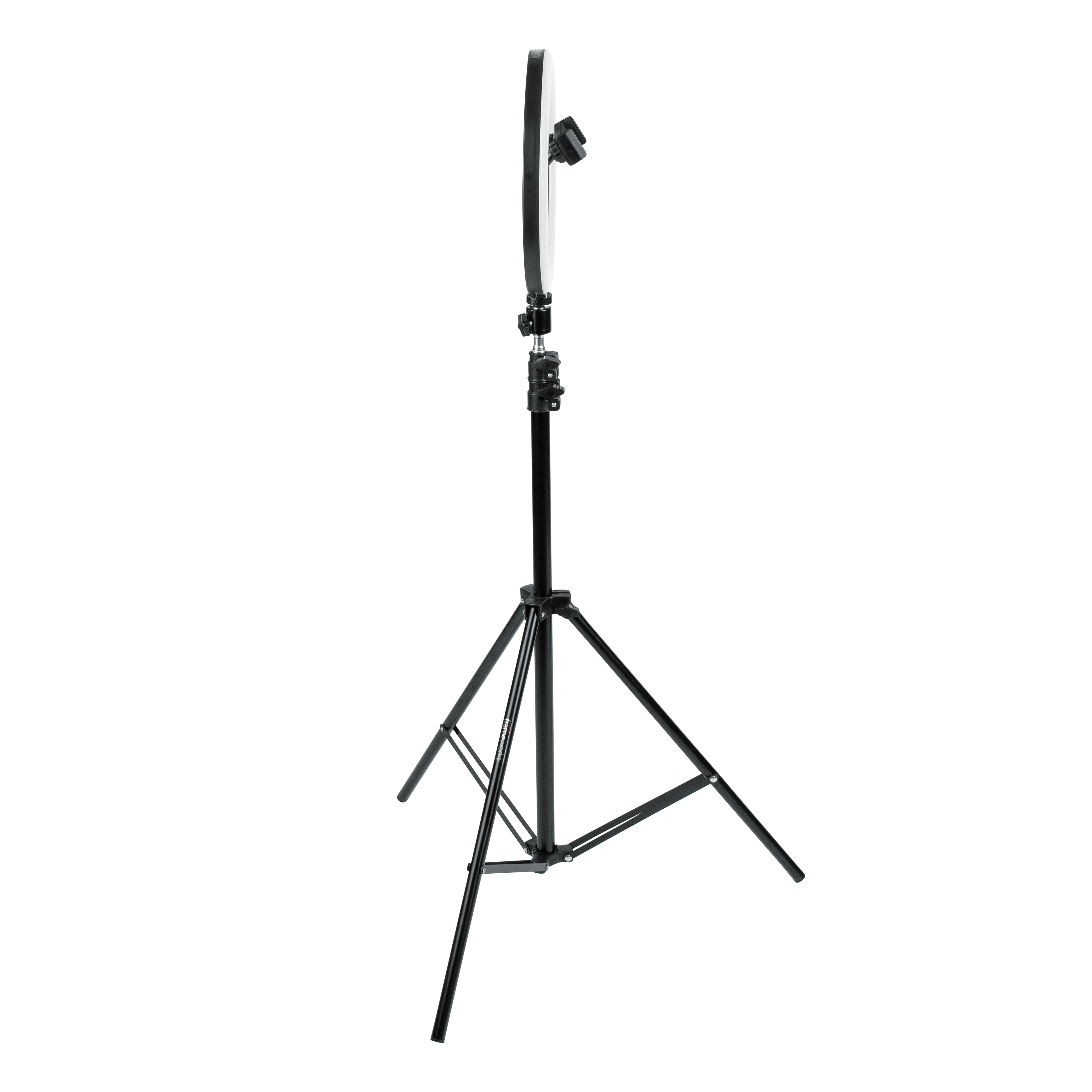 Ring Light Round Base Tripod Stand W/ Phone Clamp