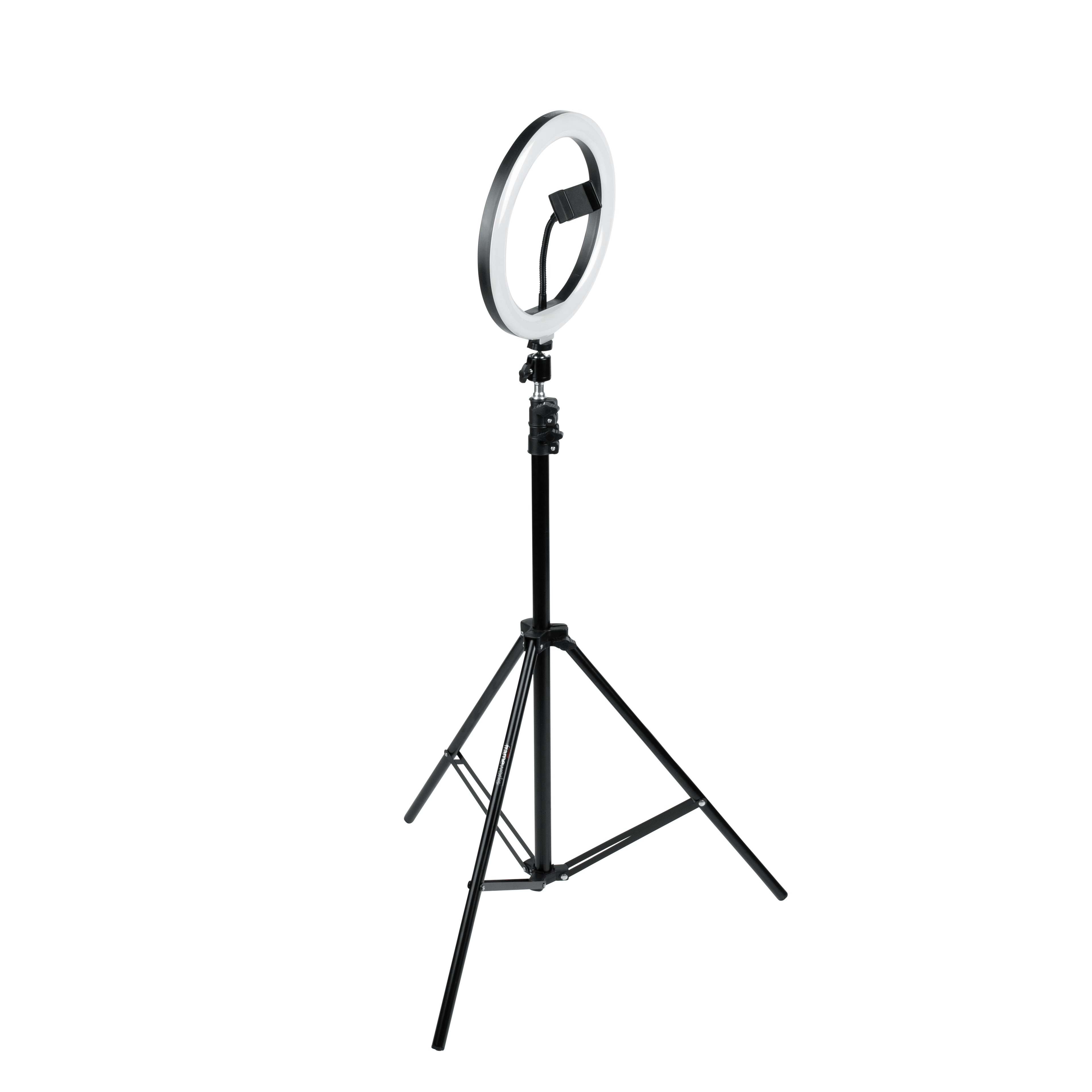 Ring Light Round Base Tripod Stand W/ Phone Clamp