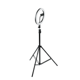 Ring Light Round Base Tripod Stand W/ Phone Clamp