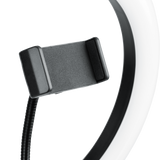 Ring Light Round Base Tripod Stand W/ Phone Clamp