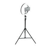 Ring Light Round Base Tripod Stand W/ Phone Clamp