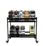 Two-Tier Snare Rack with Locking Casters