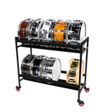Two-Tier Snare Rack with Locking Casters