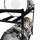 Two-Tier Snare Rack with Locking Casters