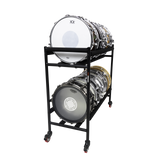 Two-Tier Snare Rack with Locking Casters