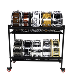 Two-Tier Snare Rack with Locking Casters