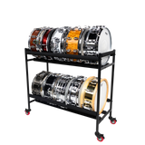 Two-Tier Snare Rack with Locking Casters
