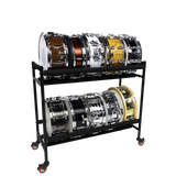 Two-Tier Snare Rack with Locking Casters