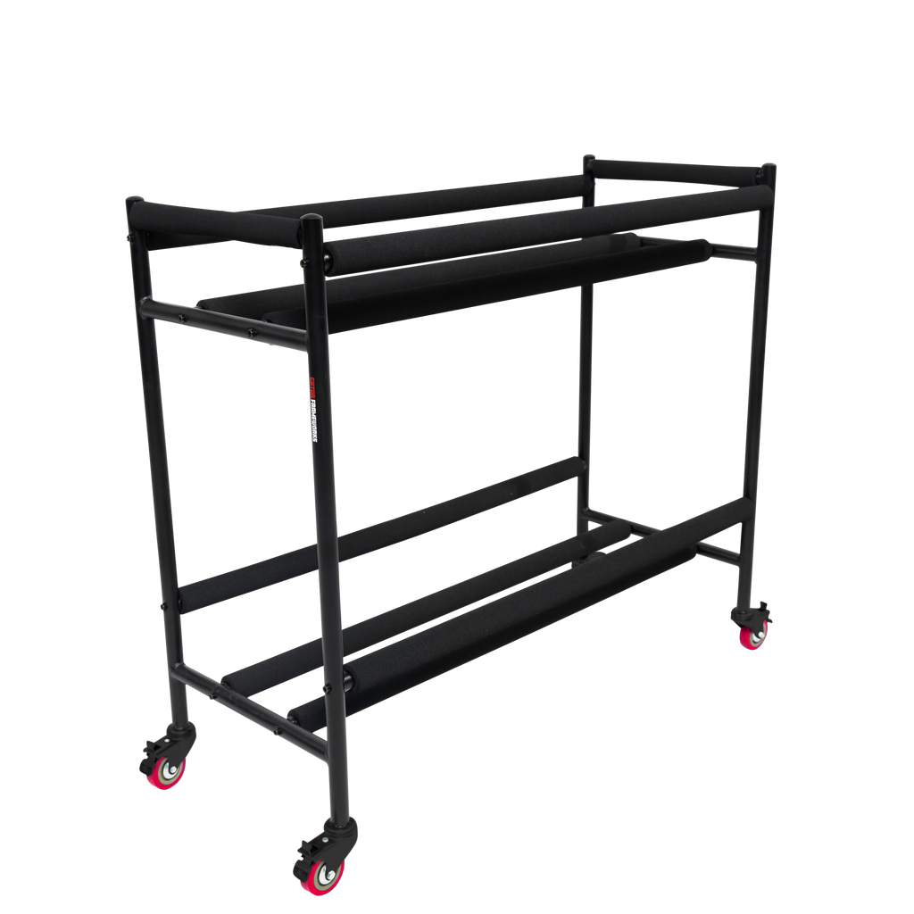 Two-Tier Snare Rack with Locking Casters