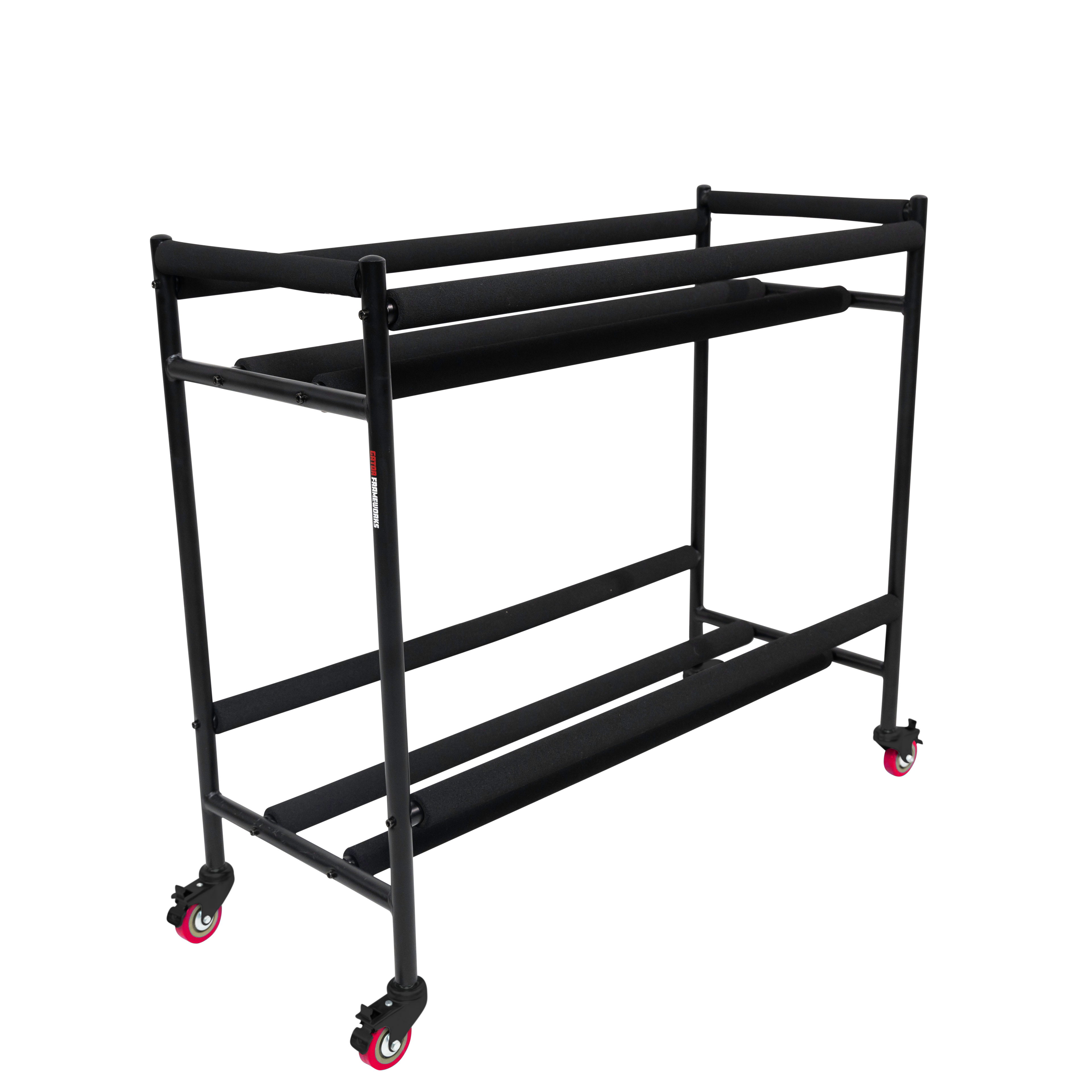 Two-Tier Snare Rack with Locking Casters