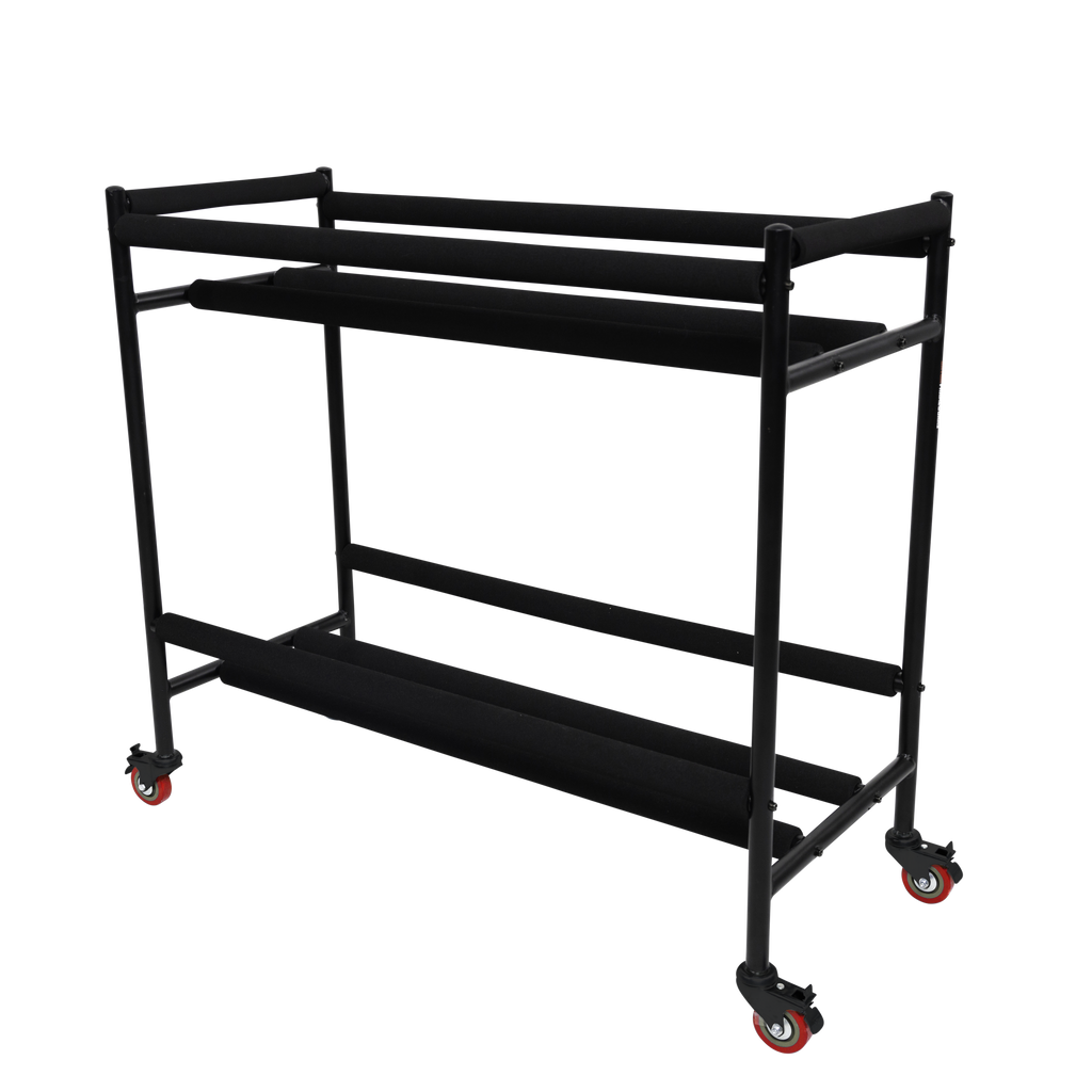 Two-Tier Snare Rack with Locking Casters
