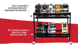 Two-Tier Snare Rack with Locking Casters