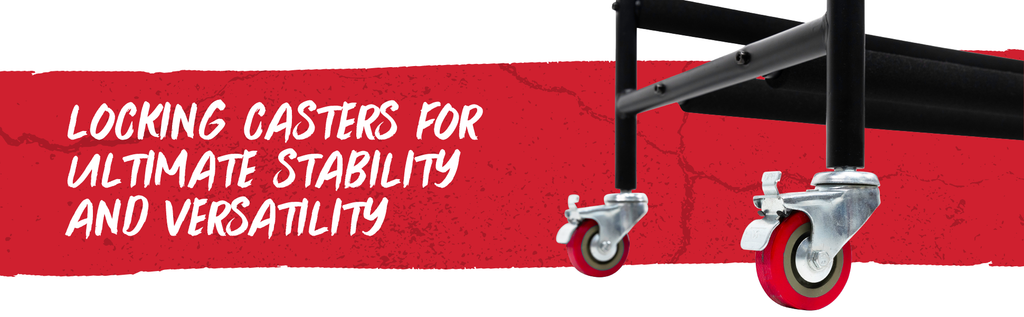 Two-Tier Snare Rack with Locking Casters