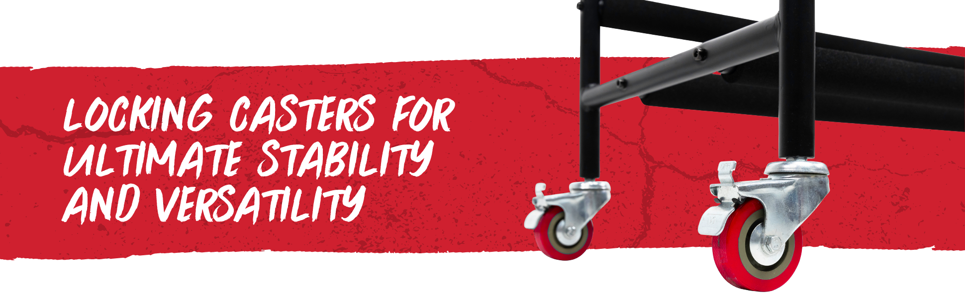 Two-Tier Snare Rack with Locking Casters