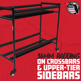 Two-Tier Snare Rack with Locking Casters