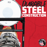 Two-Tier Snare Rack with Locking Casters