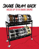 Two-Tier Snare Rack with Locking Casters