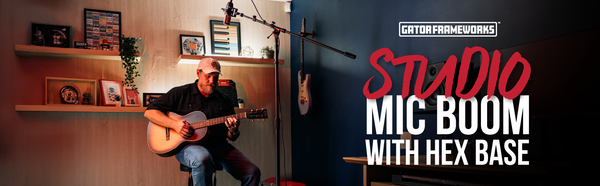 Studio Mic Boom with Hex Base