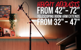Studio Mic Boom with Hex Base