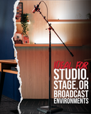 Studio Mic Boom with Hex Base