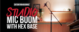 Studio Mic Boom with Hex Base