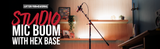 Studio Mic Boom with Hex Base
