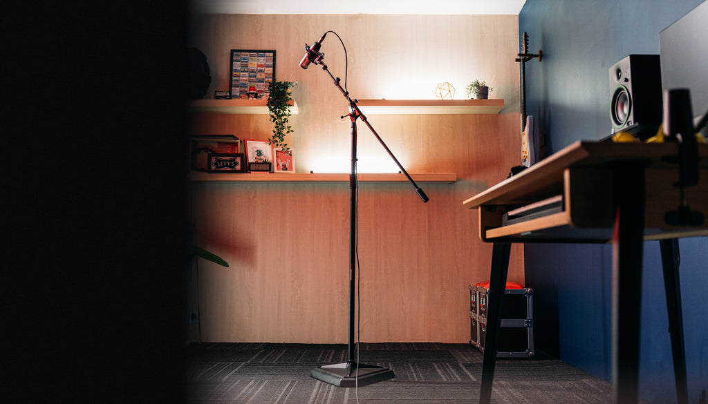 Studio Mic Boom with Hex Base