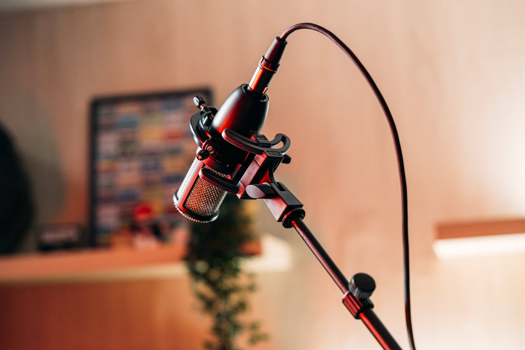Studio Mic Boom with Hex Base